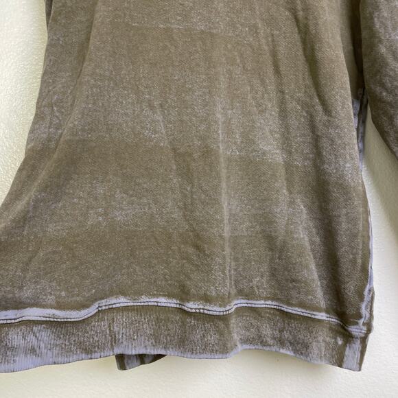 Raquel Allegra Sweatshirt Womens Size 2 Brown Pullover Crew Neck Handmade LA - Picture 5 of 12